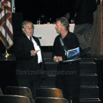 Million Dollar, Maybe Not - VA Special Assistant to the Secretary, Jay Halpern, looks at EnviroReporter Michael Collins' card during brief exchange after CARES meeting September 6, 2007.