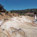 Rev. John Southwick photographs white substance in Runkle Canyon