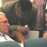 Rev. John Southwick, DTSC's Norm Riley and Frank Serafine in March `08