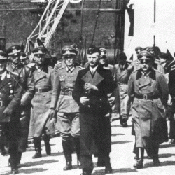 Von Braun-2nd from rt-with Nazis in WW II