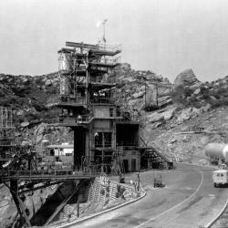 Vertical Test Stand (VTS) -I - 1954, SSFL - Santa Susana Field Laboratory - Bowl Area - VTS-I Test Stand - 1954