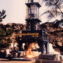 Alfa_3_test_stand-_1988_engine_hot_fire