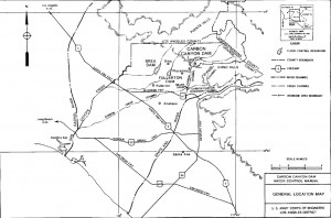 The Open Burn/Open Detonation area drains into Soquel Canyon Creek, left and far left, where it flows downhill to the Carbon Canyon Dam, above, before entering the Santa Ana River.