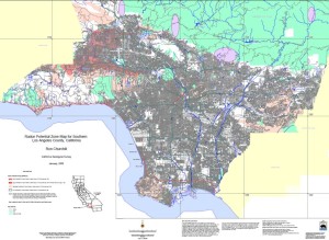 LA County radon potential zones