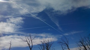 Mesa Verde National Park chemtrails in Colorado