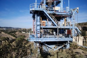 ALFA rocket test stand above LA River headwaters-WPB