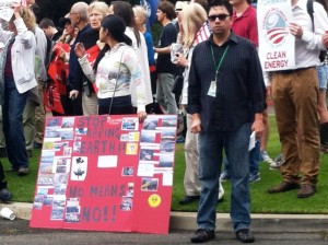 Keystone Pipeline protest in Santa Monica