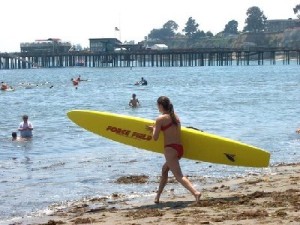 Capitola Beach is the new frontline of the Sea of Fuku Goo as it flows south along the California coast