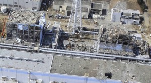 March 30, 2011 flyover of exploded Fukushima reactors