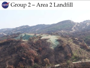 Massive NASA landfill mountain in Area II