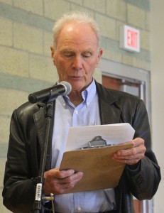 Scientist Brian Lindquist at DOE Calabasas meeting March 2 2014