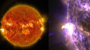Massive solar flare caught by NASA 24 August 2014