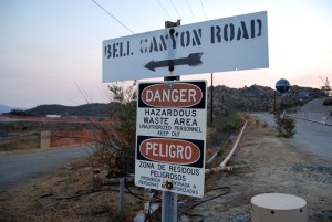 Bell Canyon Road at the contaminated headwaters of the Los Angeles River - William Preston Bowling