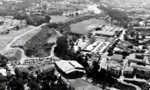 History of Brentwood School video screen capture shows arroyo school built athletic complex over, which was part of the dump