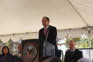 VA Secretary Robert McDonald speaking Jan. 28 2016 in LA