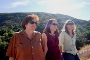 Longtime Rocketdyne Cleanup Coalition activists (l-r) Marie Mason, Dawn Kowalski & Holly Huff.