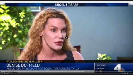 Denise Duffield talks Woolsey Fire KNBC-4 Nov 8 2019