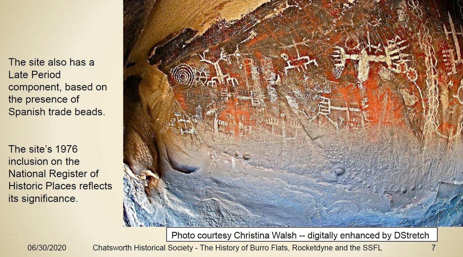 Christina Walsh in Burro Flats Painted Cave