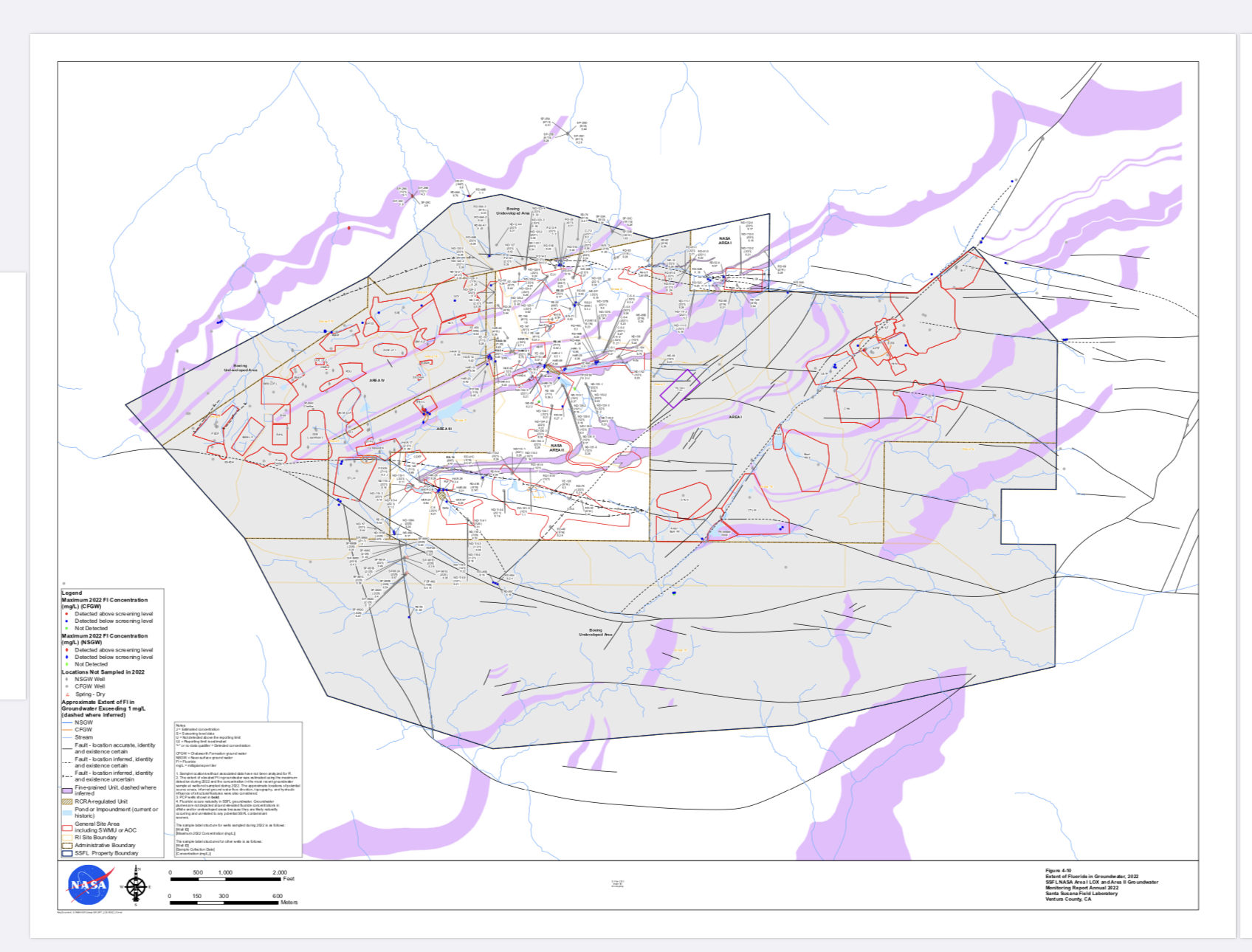 Fluoride extent @@FL 2022 - red diamonds at top left are Brandeis-Bardin hits